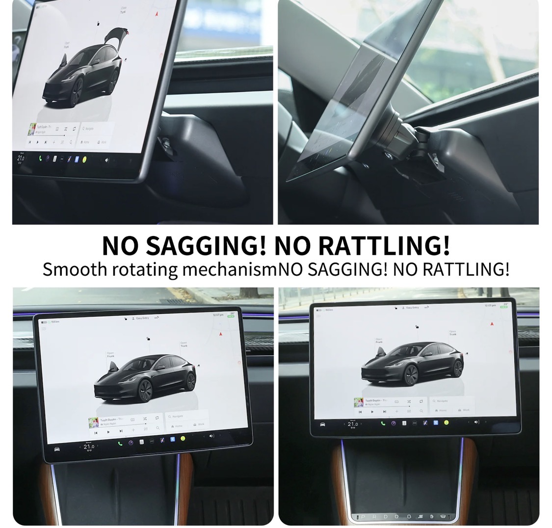 SATONIC V2 Pro mount shown holding different screen positions